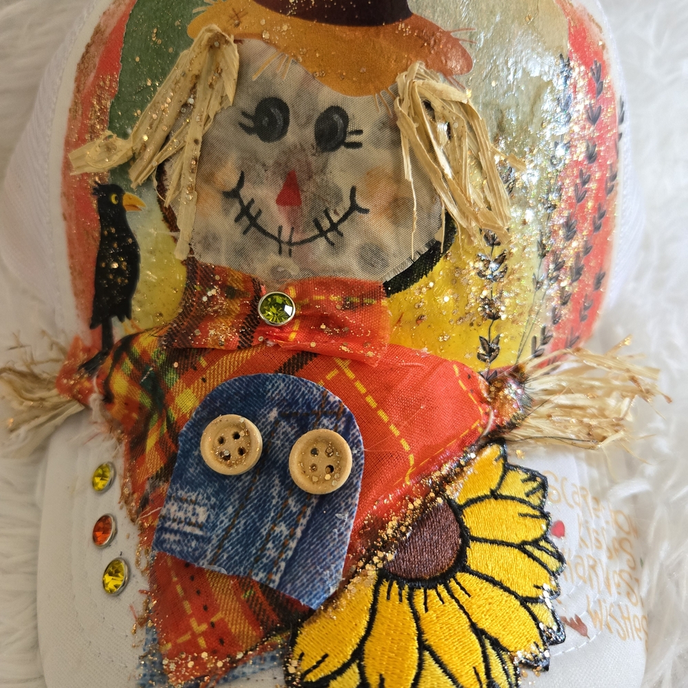 Colorful Scarecrow Art Piece
